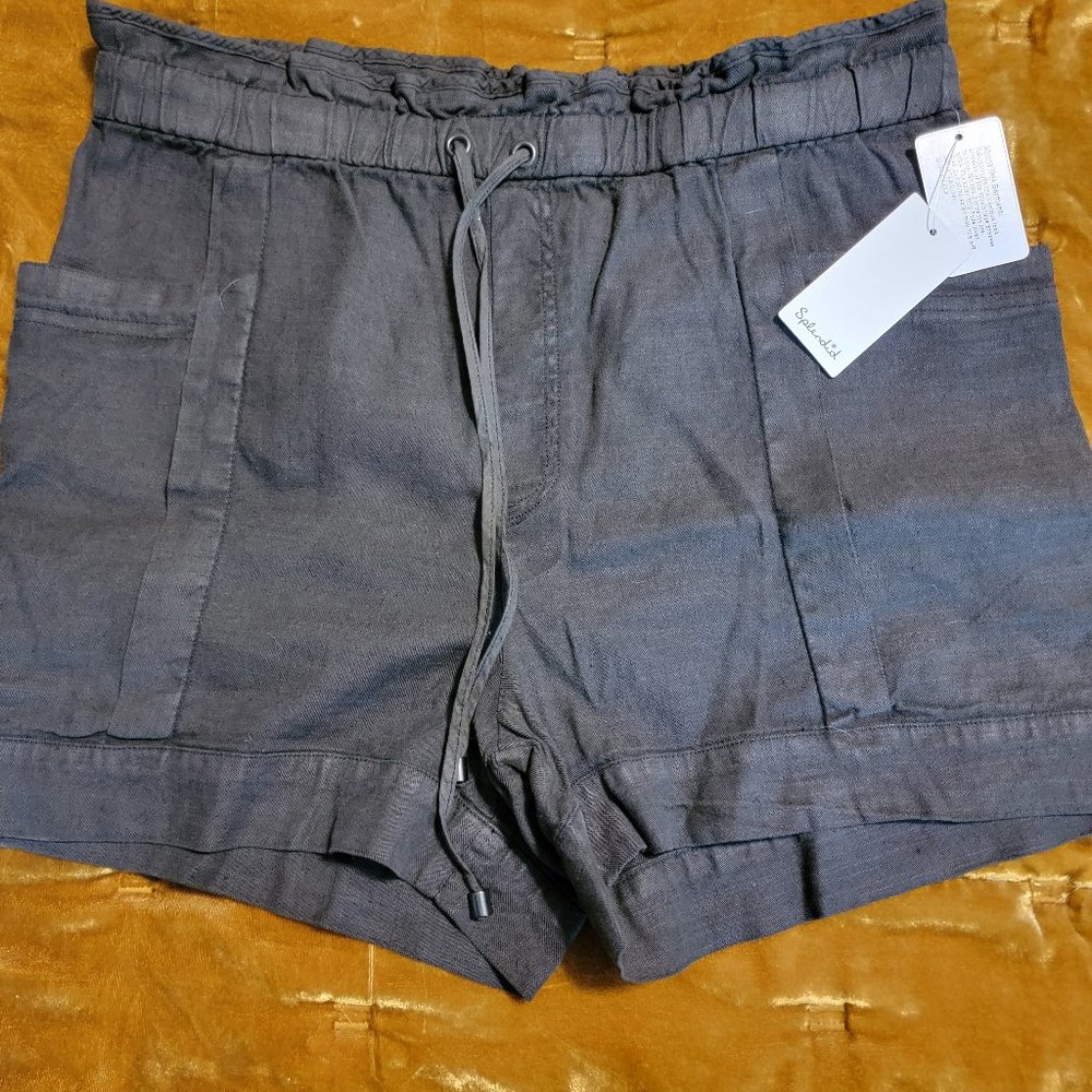 Splendid Grey Linen Shorts